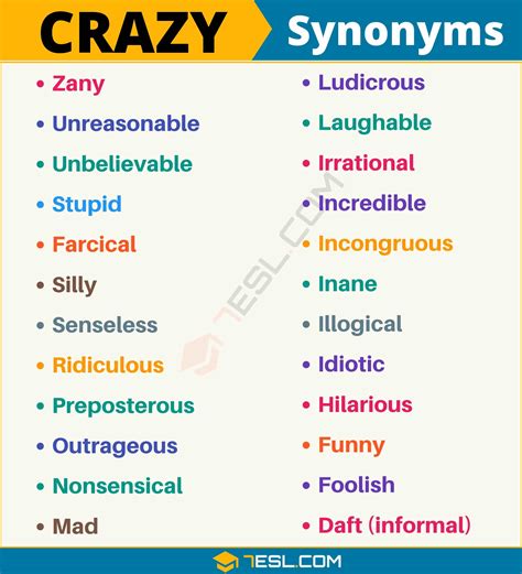 What is the British word for crazy?