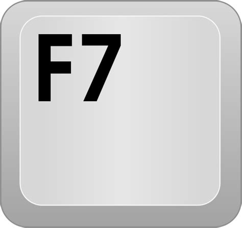 What is the F7 key in my browser?