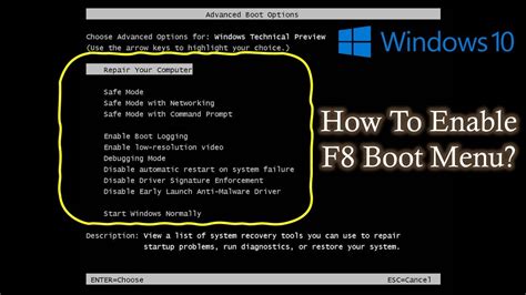 What is the F8 Boot Menu?