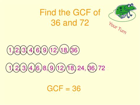 What is the GCF of 18 and 72?