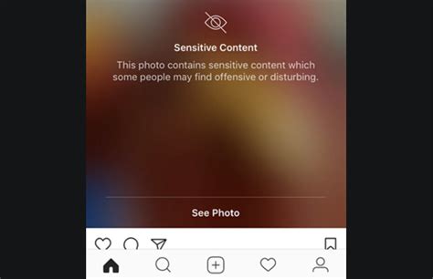 What is the Instagram content warning?