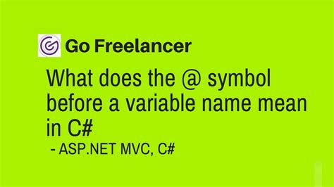 What is the K before a variable name?