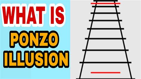 What is the Ponzo illusion?
