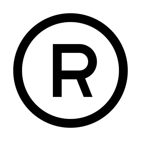 What is the R in registered trademark font?
