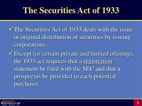 What is the Regulation D of the Securities Act of 1993?