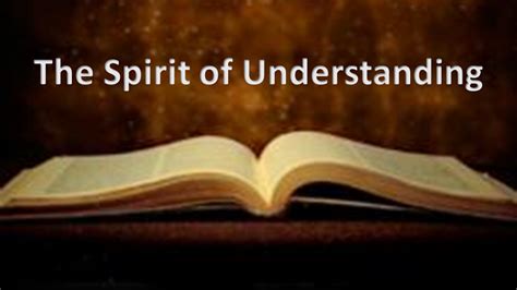 What is the Spirit of knowledge?