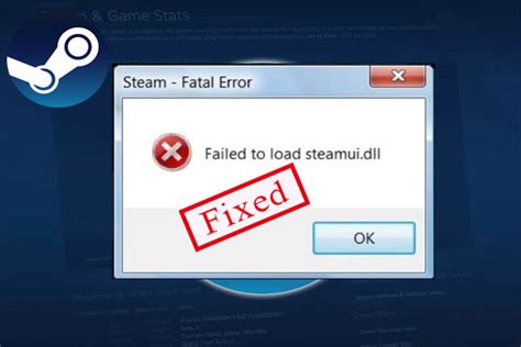 What is the Steam error shared Steam UI?