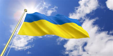 What is the Ukraine flag look like?