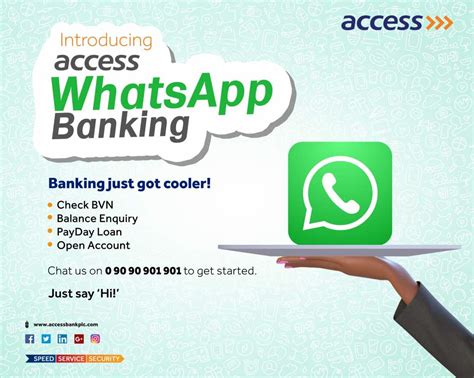 What is the WhatsApp number for Access Bank?