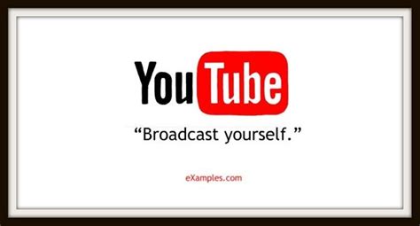 What is the YouTube slogan?