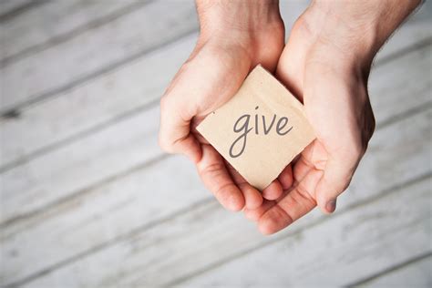 What is the act of giving generosity?