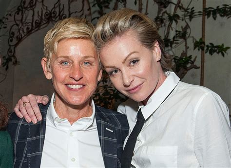 What is the age difference between Ellen DeGeneres and her wife Portia?