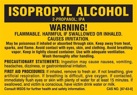 What is the antidote for isopropyl alcohol?