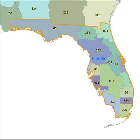 What is the area code for Florida?