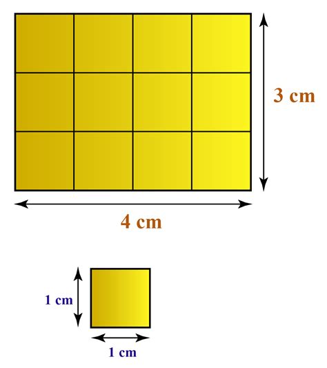 What is the area of 1 cm?