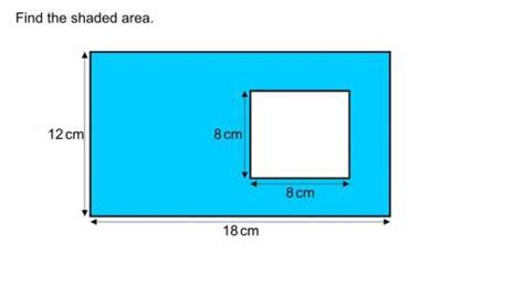 What is the area of 12 cm and 8cm?