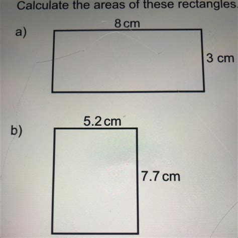 What is the area of 8cm and 3cm?