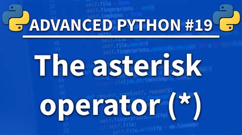 What is the asterisk * in Python methods?