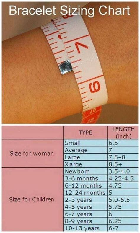 What is the average size of a bracelet for a woman?