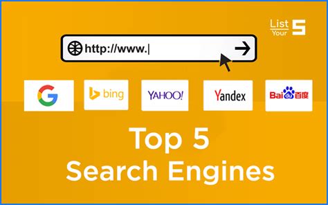 What is the best 5 search engine?