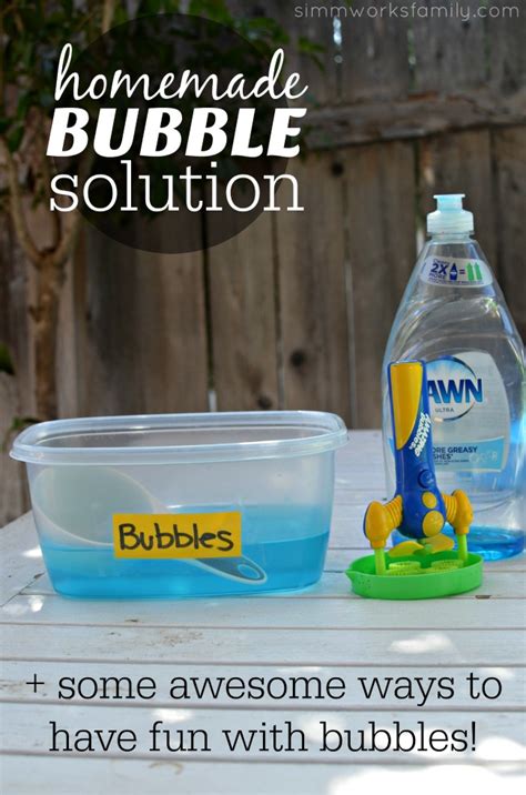 What is the best DIY bubble solution?