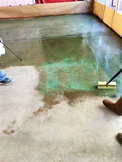 What is the best acid to clean concrete with?