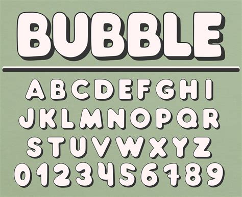 What is the best bubble font?