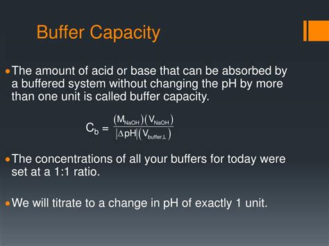 What is the best buffer capacity ratio?