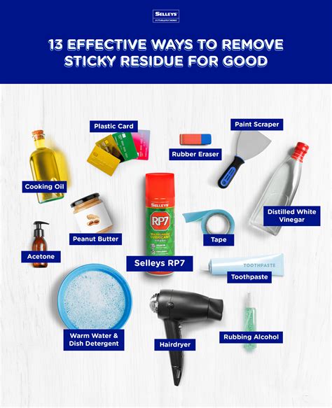 What is the best chemical to remove sticky residue?