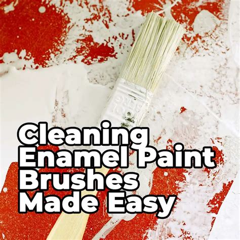 What is the best cleaner for enamel paint?