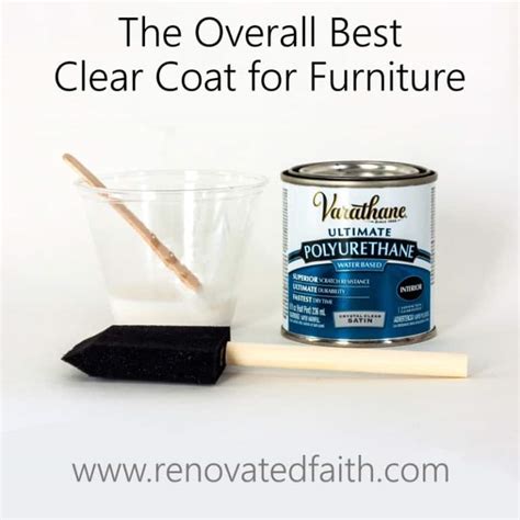 What is the best clear coat for painted wood?