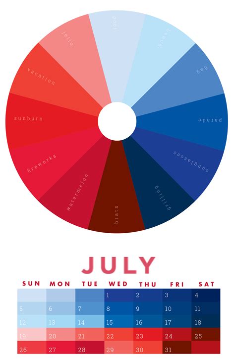 What is the best color for July?