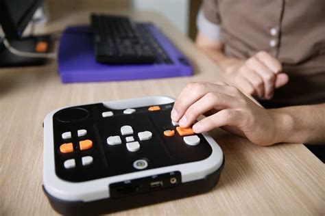 What is the best communication device for deaf-blind people?