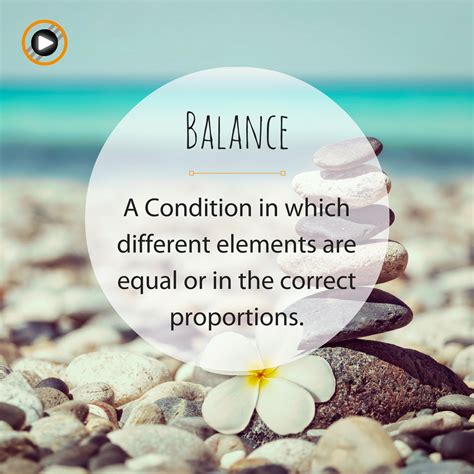 What is the best definition of balance?