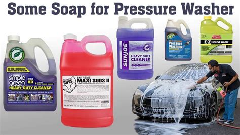 What is the best detergent to use in a pressure washer?