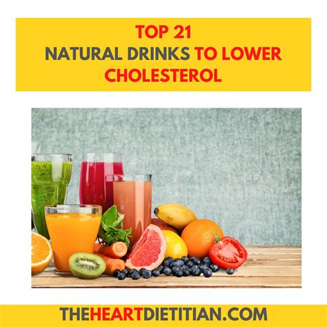 What is the best drink to lower cholesterol?