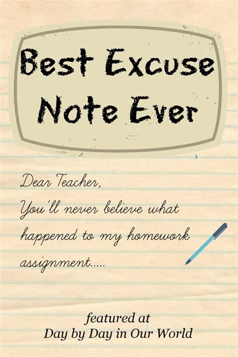 What is the best excuse for classes?