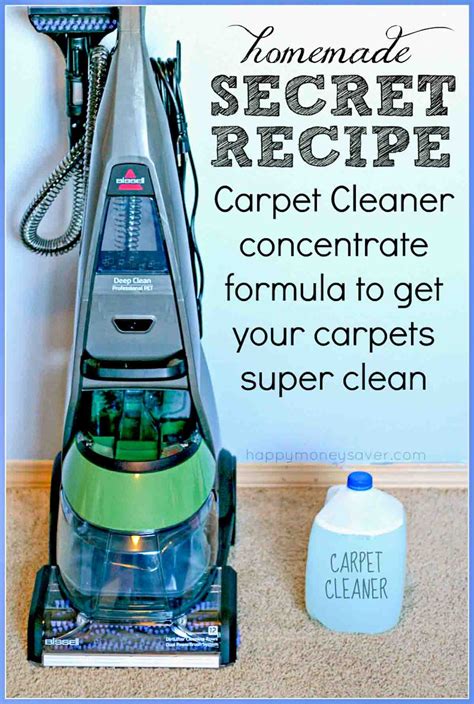 What is the best homemade carpet cleaning solution for machines?