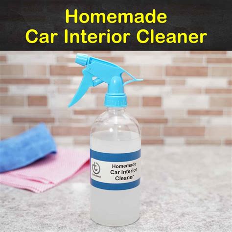 What is the best homemade cleaner for the inside of a car?