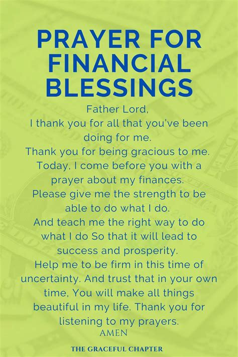 What is the best prayer for finances?