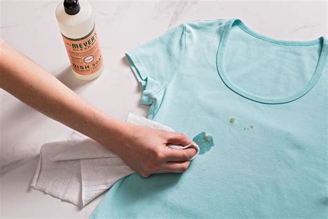 What is the best solution to remove stains from clothes?