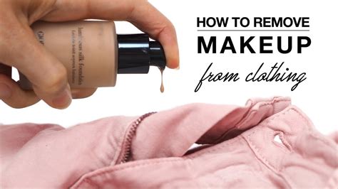 What is the best thing to remove makeup from clothes?