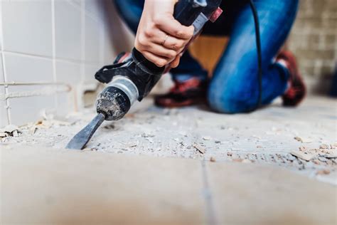 What is the best tool for breaking tile?