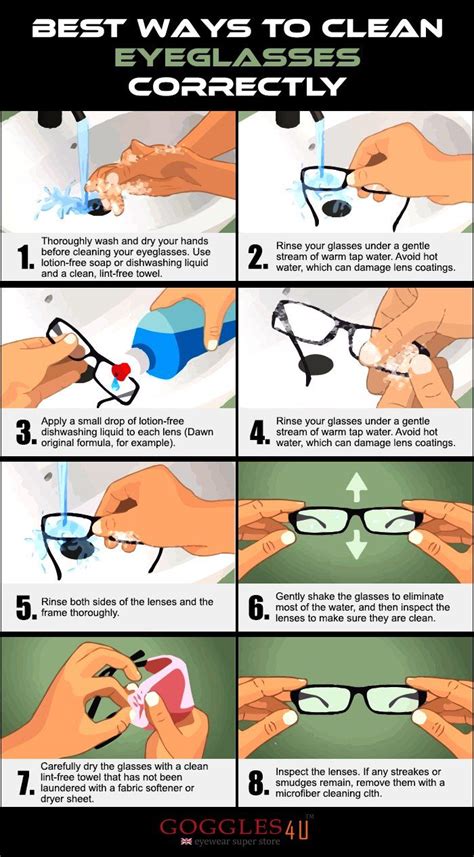 What is the best way to clean eye glasses?