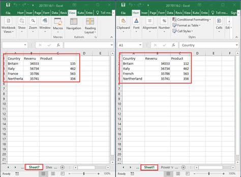 What is the best way to compare data in two Excel sheets?