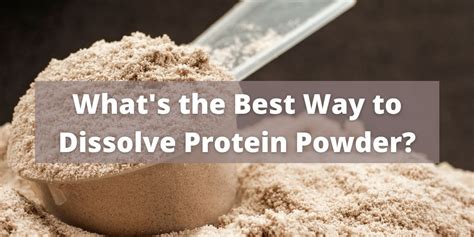 What is the best way to dissolve powder?