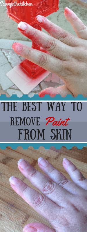 What is the best way to remove paint from hands?