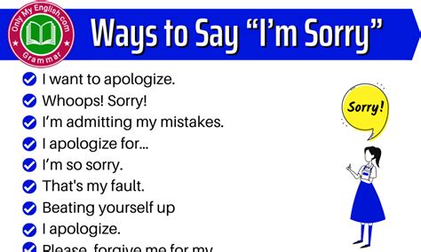 What is the best way to say sorry to someone?