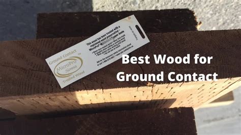 What is the best wood for ground contact?