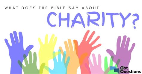 What is the biblical view of charity?